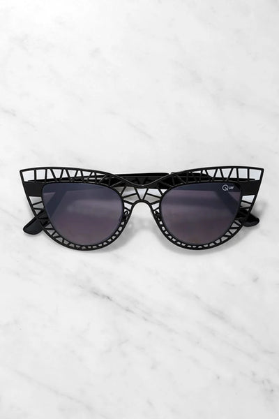 Quay Sunglasses Steel Cat