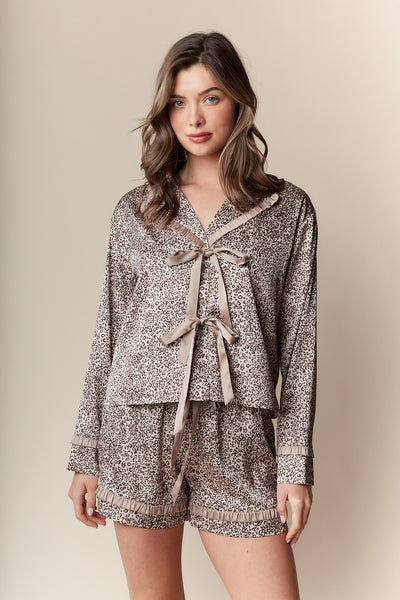 Animal Print Pajama Set