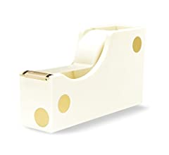 Acrylic tape dispenser Gold Dot KSNY