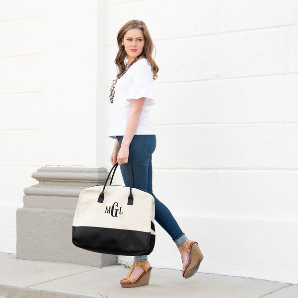 Linen Weekender Bag