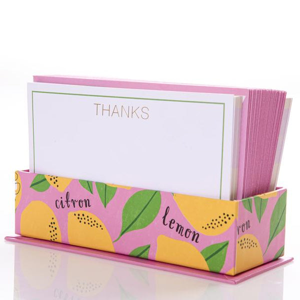 Lemon Flat Notes Thank you Card