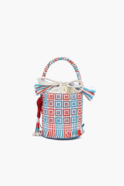 The Lobster Raffia Bucket Bag