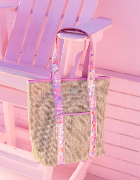 Bring On The Fun bolso tote tejido de confeti