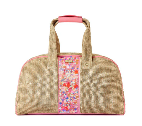 Bring On The Fun Woven Weekender bag