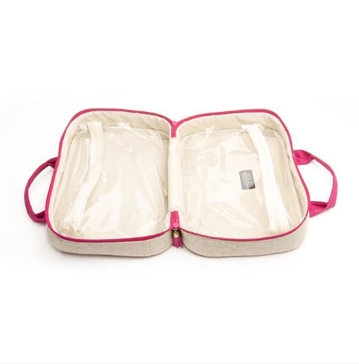 Linen Cosmetic Bag