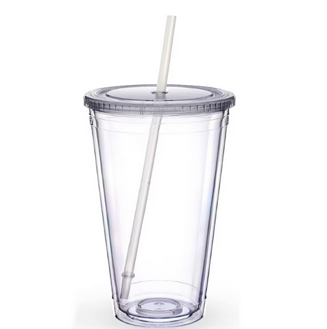 Acrylic Tumbler 12 Onzas Clear