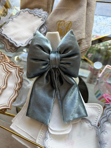 Bow napkin ring set de 4