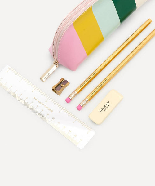 KSNY Stripe Pencil Pouch Set