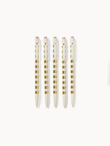 Gold Stripe Mechanical Pencil set KSNY