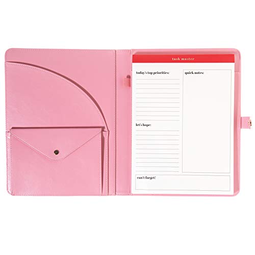 Pink Grid Padfolio