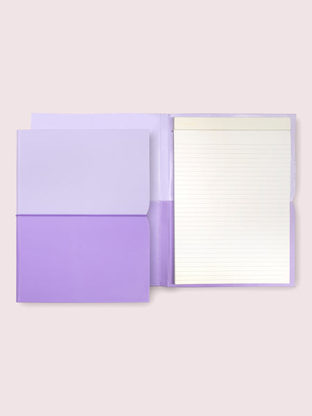 Lilac Plunge Notepad Folio KSNY