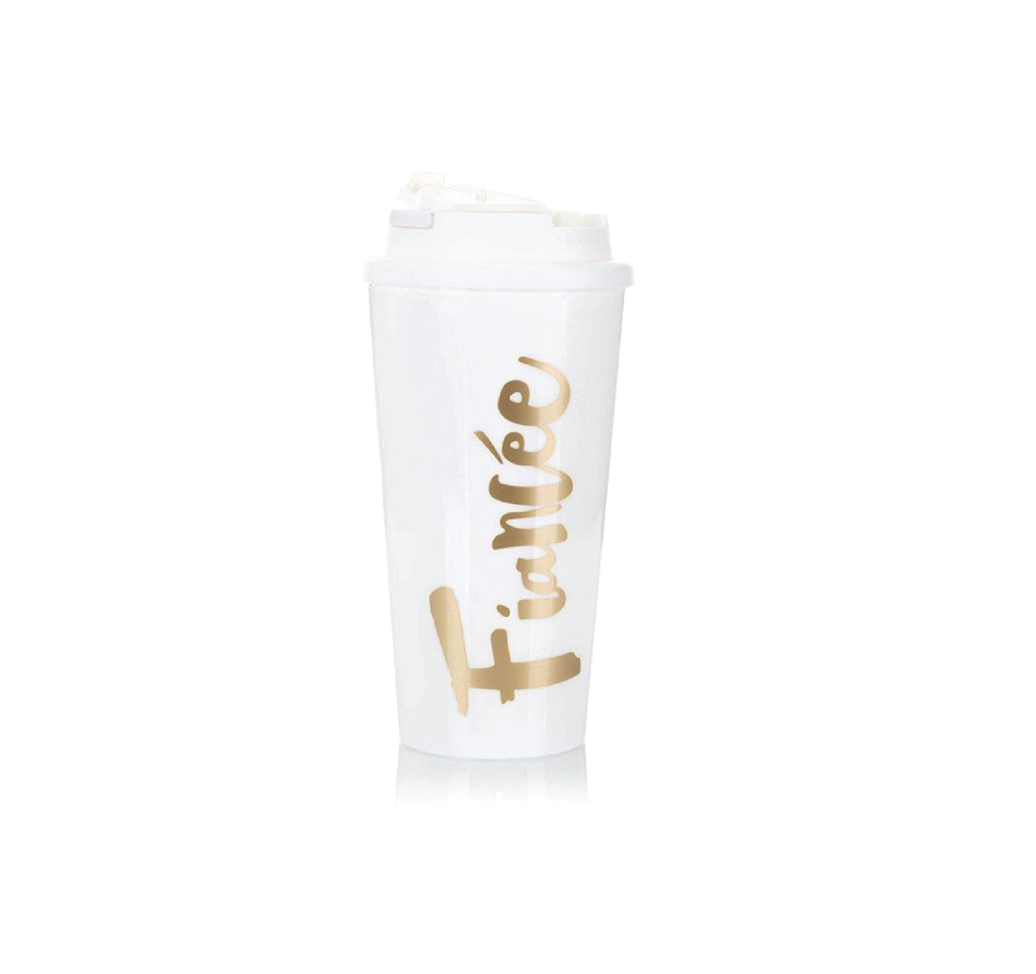 Fiancee White Travel Mug