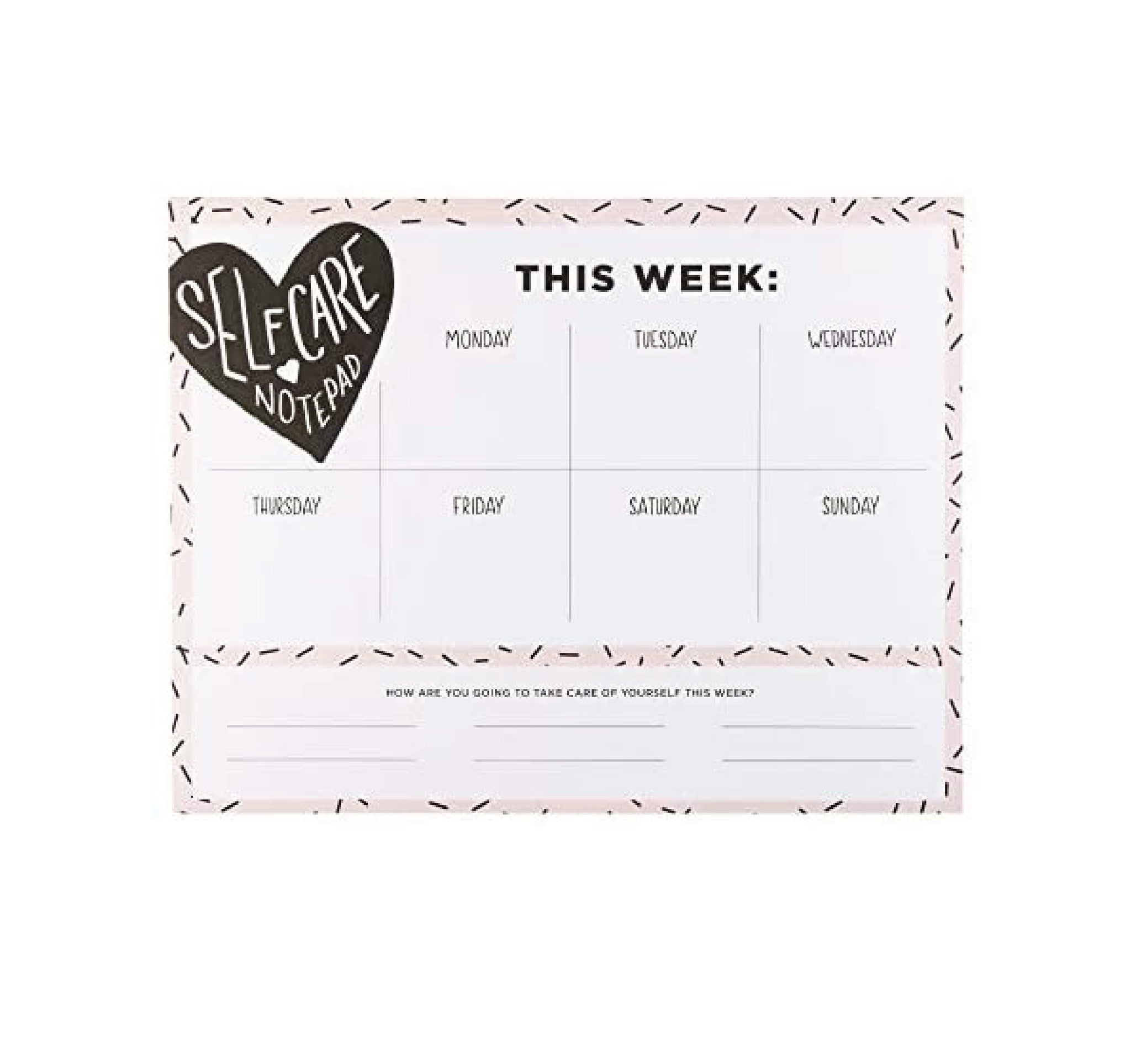 Weekly Planner Self Care Notepad