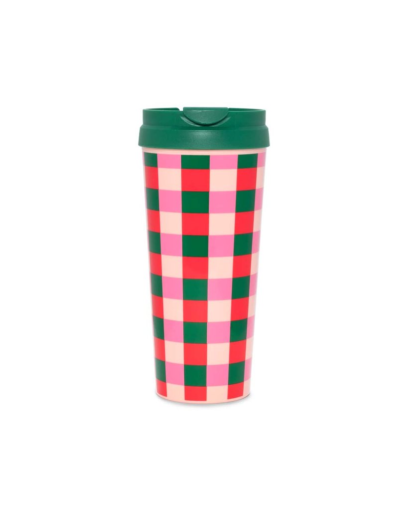 Hot Stuff Travel Mug Buffalo Plaid