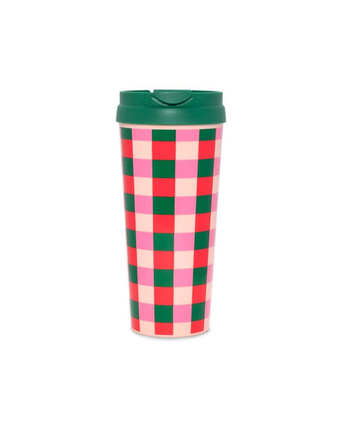 Hot Stuff Travel Mug Buffalo Plaid