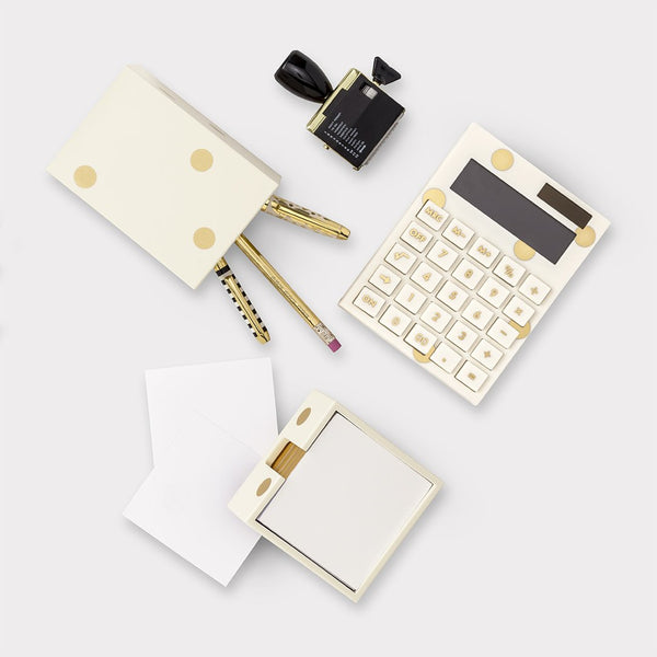 Acrylic Calculator, Gold Dot KSNY