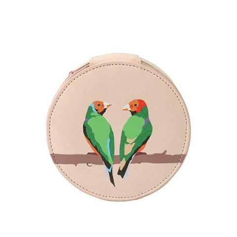 Travel Jewelry Case Birds