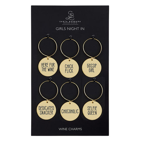 Girls Night in Wine Charms