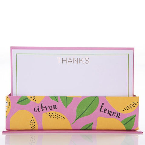 Lemon Flat Notes Thank you Card
