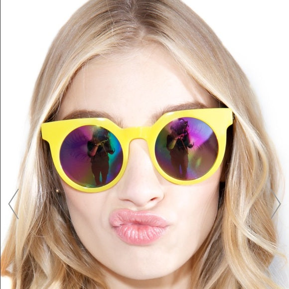 Quay Australia Frankie Yellow Sunglasses