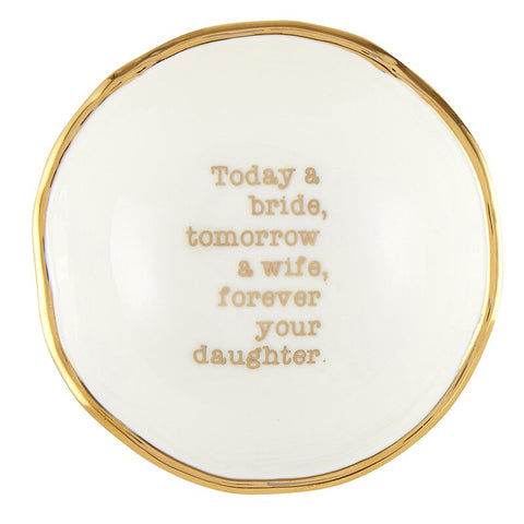 Forever your daughter ring dish