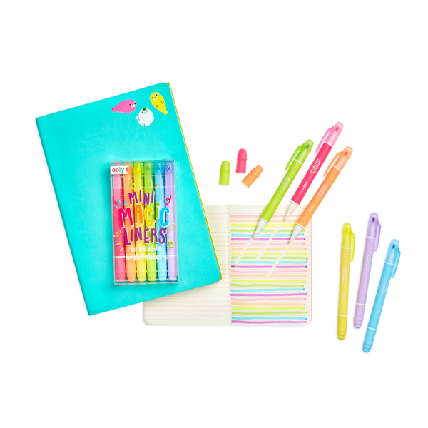 Mini magic liners erasable Highlighters - Set de 6